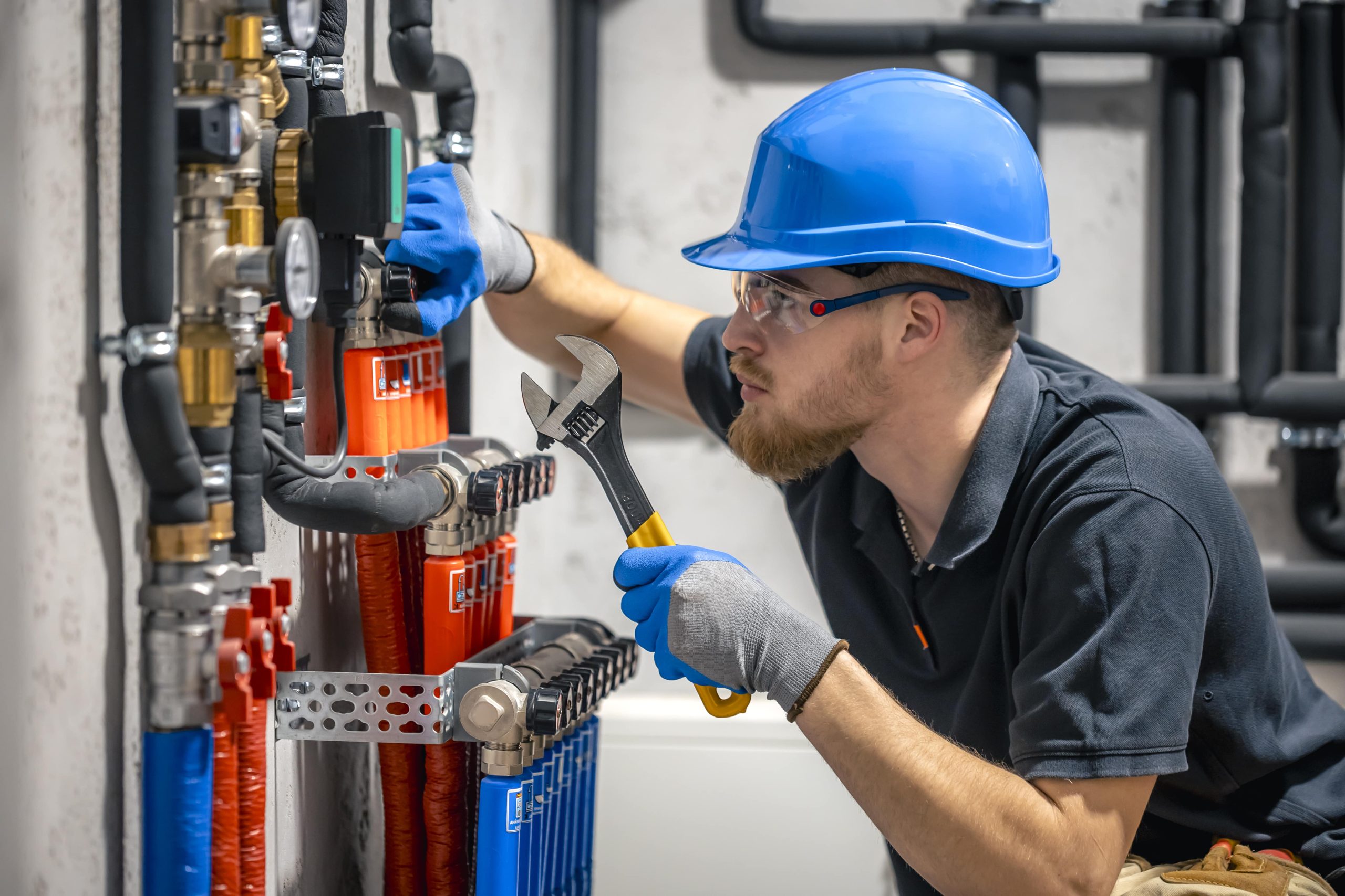 HVAC services in Boston Engineer at work